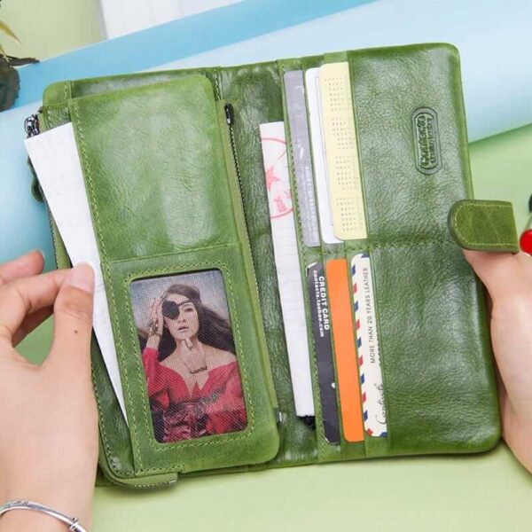 Women's Large Capacity Leather Wallet