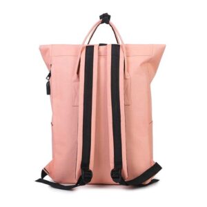 A Smart Canvas Backpack with black straps.