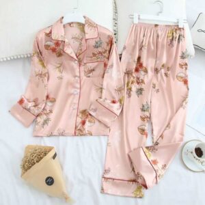 Silk Polka Dot Pajama Set